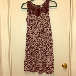 Purple leopard print baby doll dress